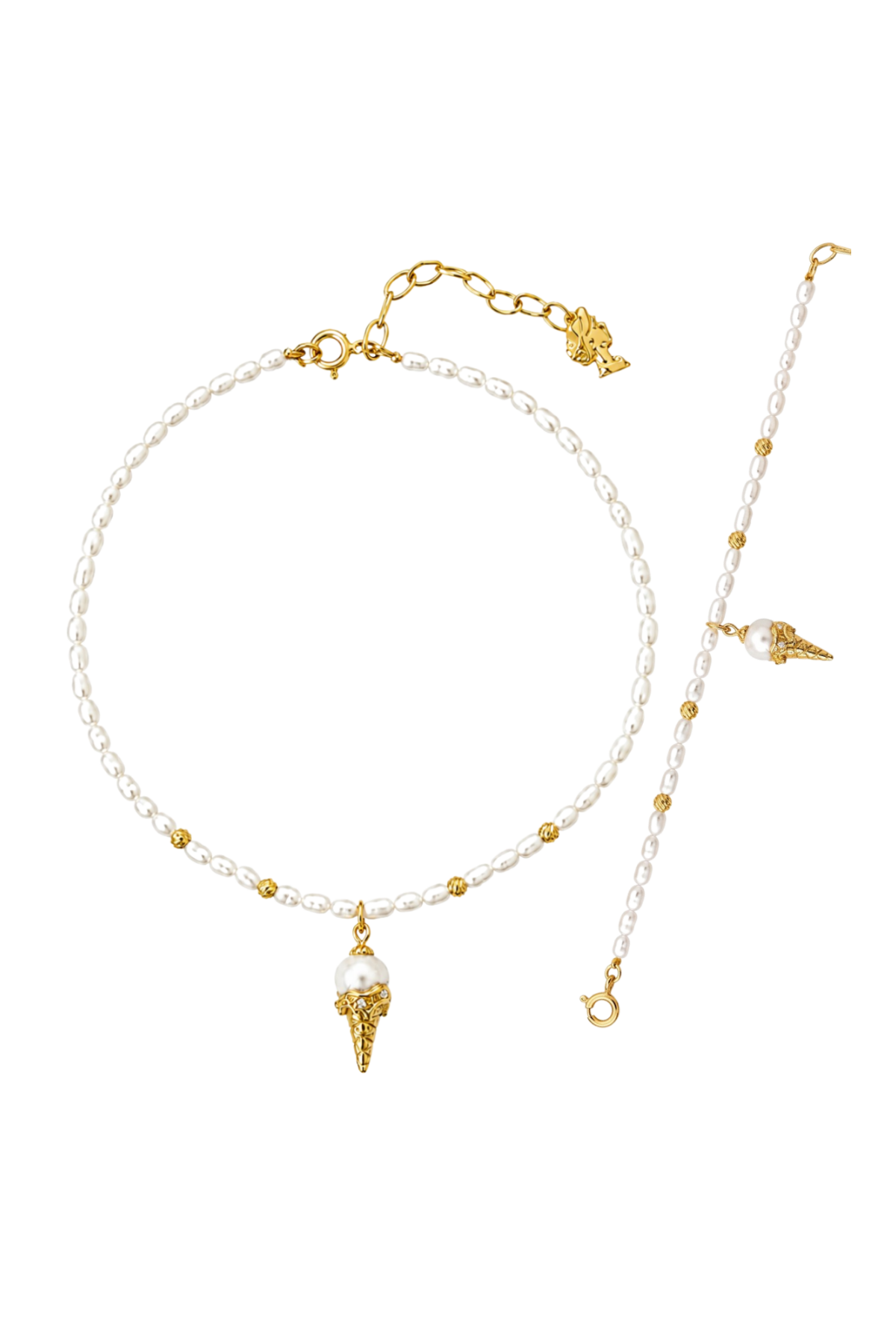 Creamy Doğal İnci Set featuring a beautiful necklace and bracelet, perfect for elegant occasions, doğal inci takımı.