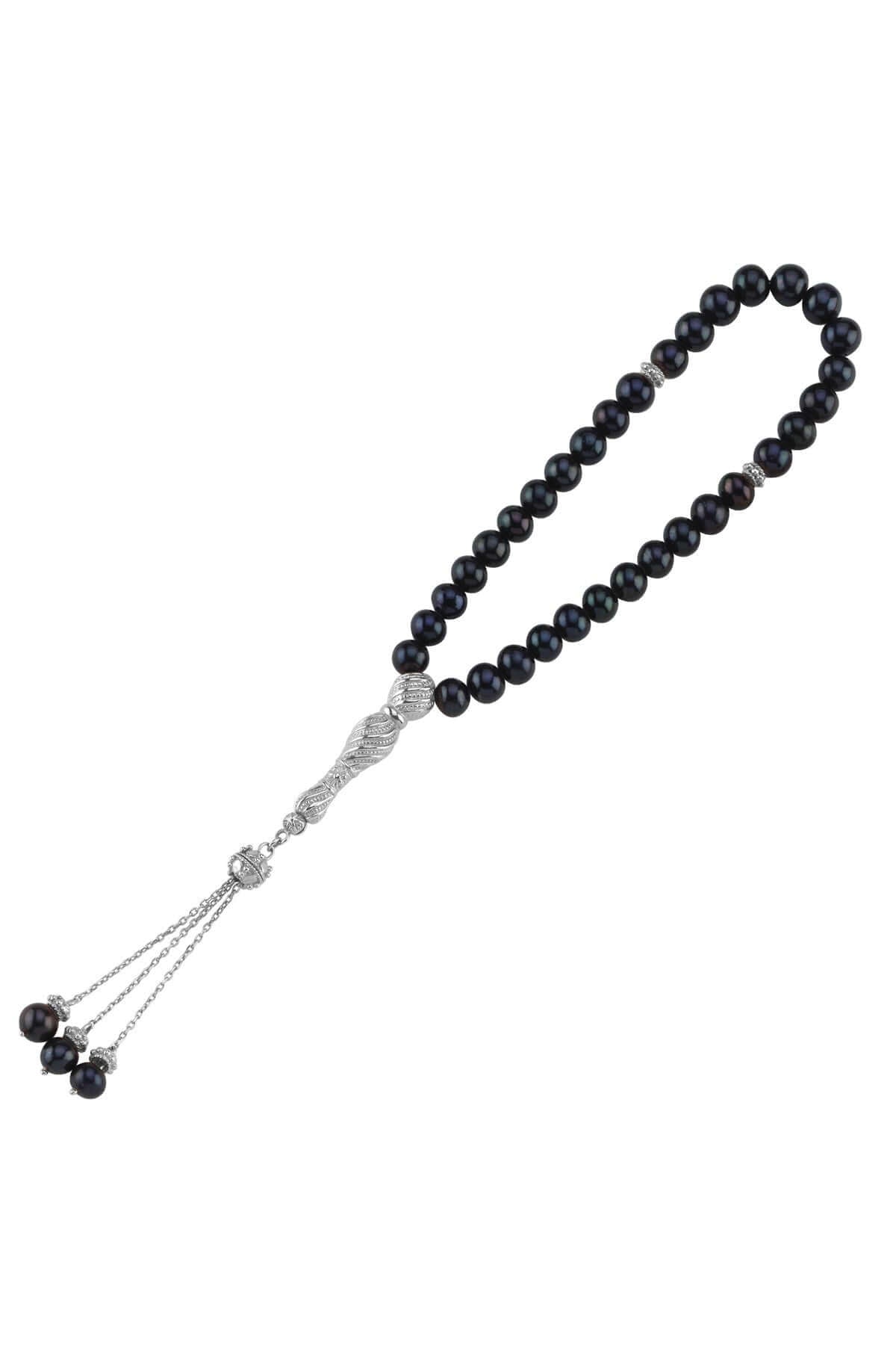 Siyah Doğal İnci Püsküllü Tespih | | Birinci1926