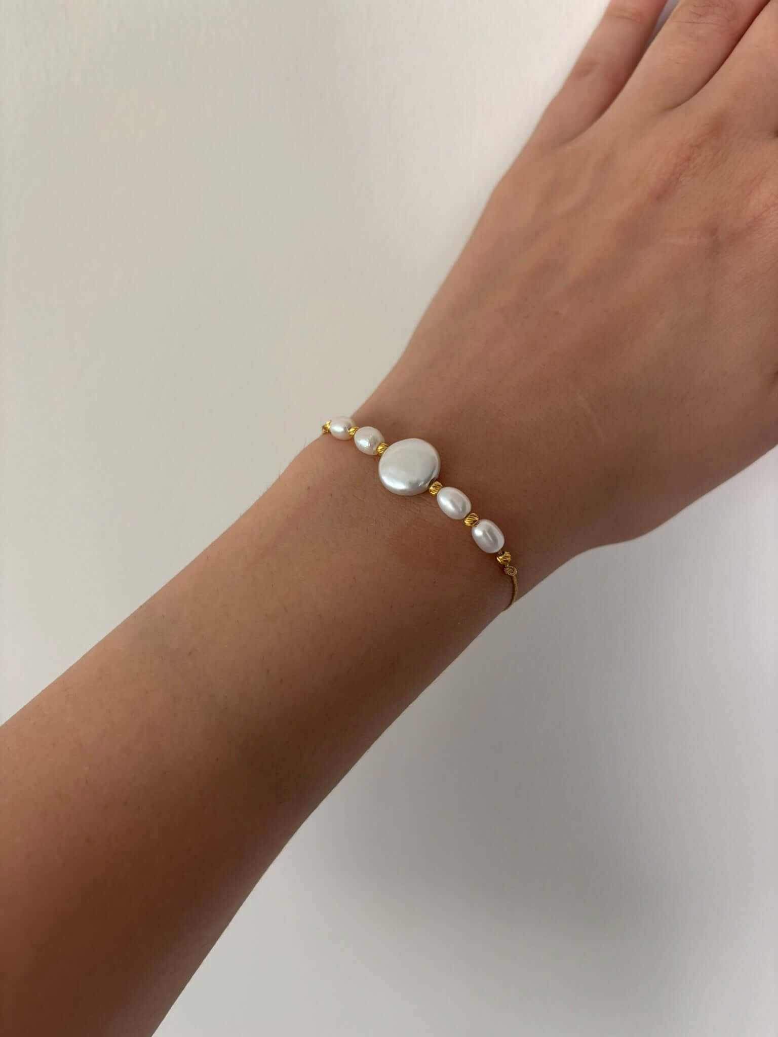 Dorikalı Doğal İncili Şans Bilekliği | | Birinci1926