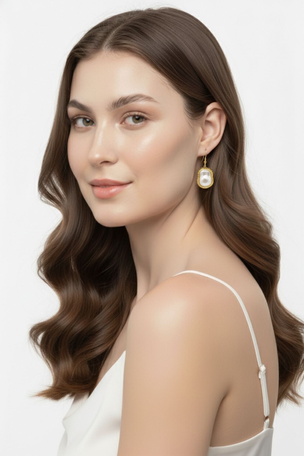 Özel Kesim Barok İnci Küpe