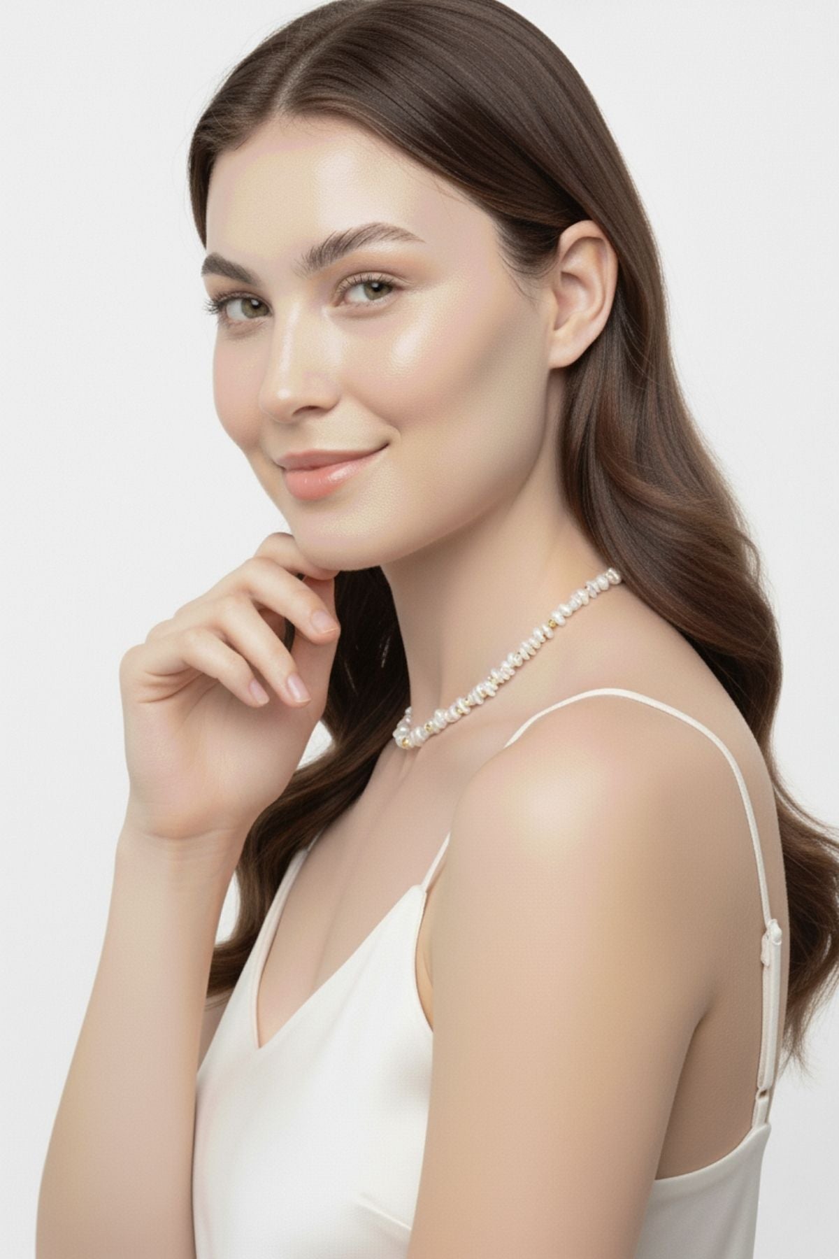 Dorikalı Bahreyn İnci Kolye