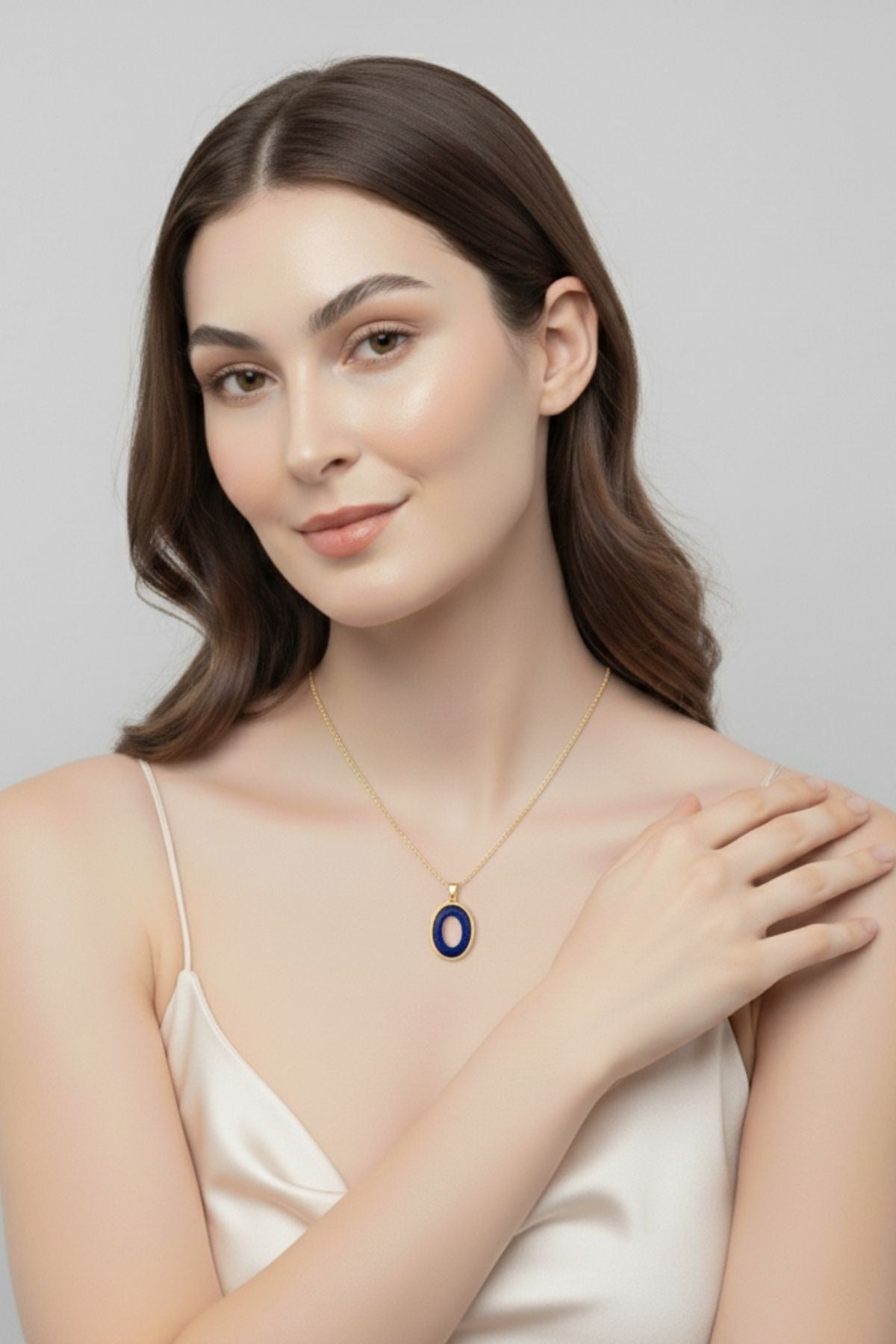 Modern Oval Tasarım Kolye Ucu