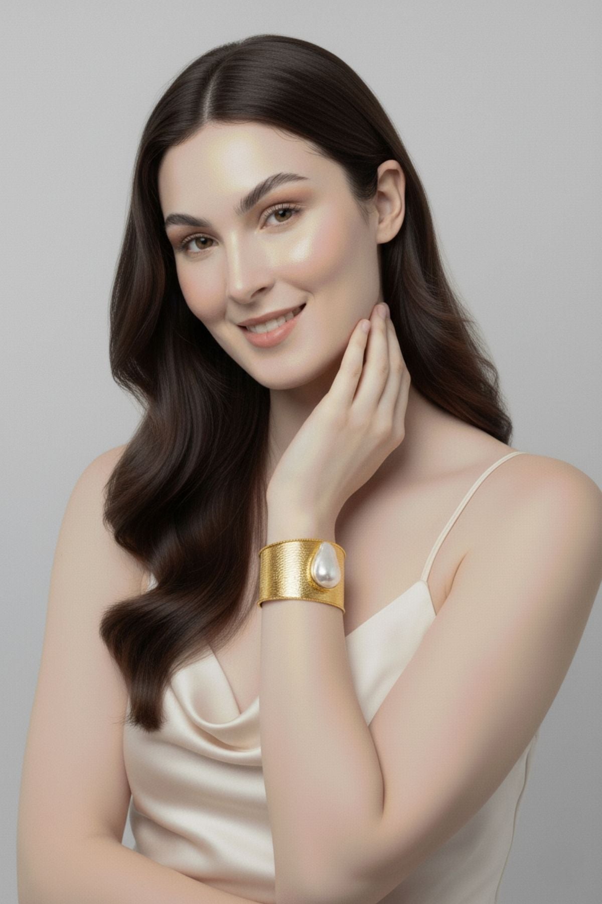 Doğal Barok İnci Helen Bileklik