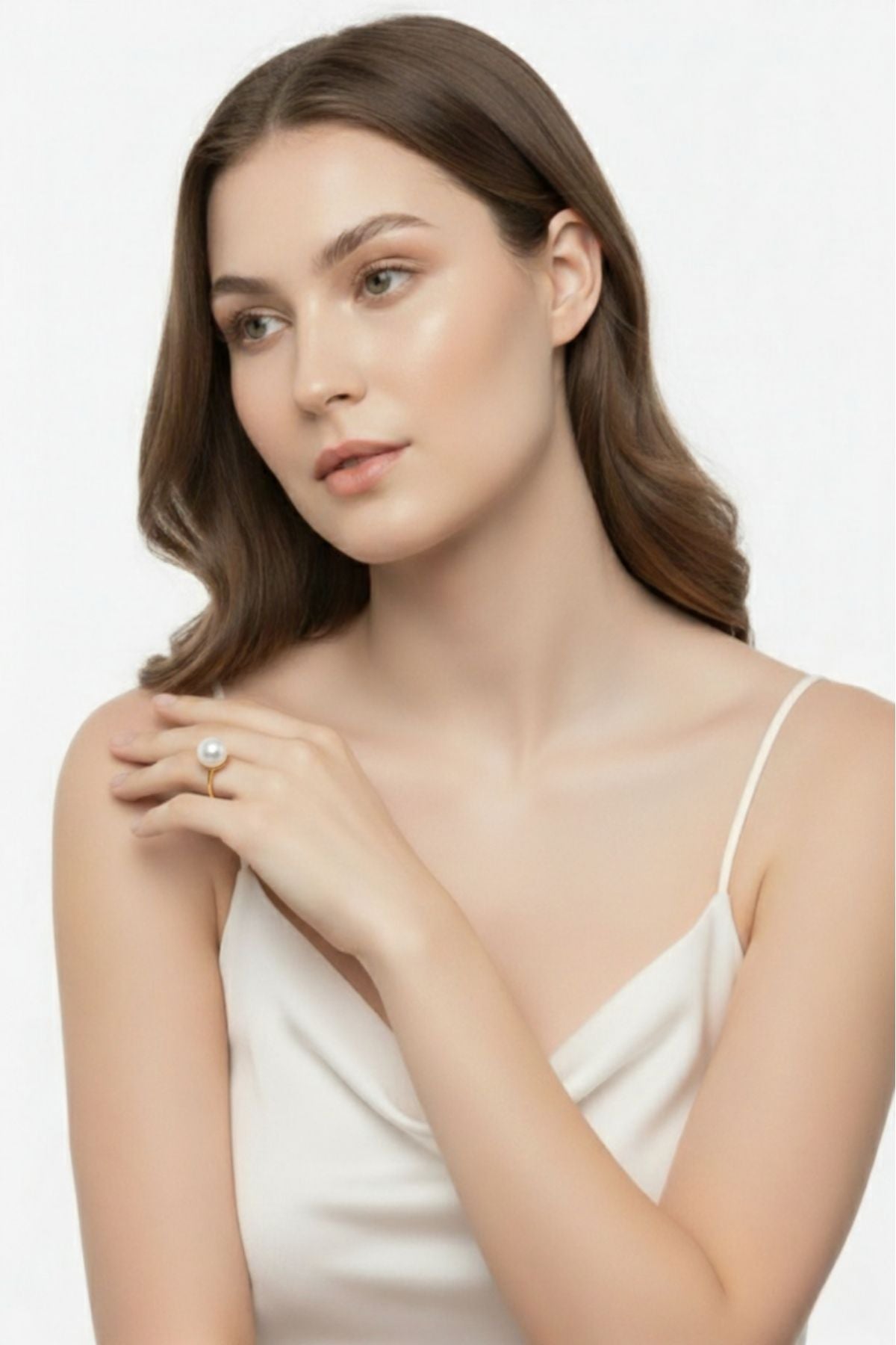 Tek Doğal İnci Yüzük