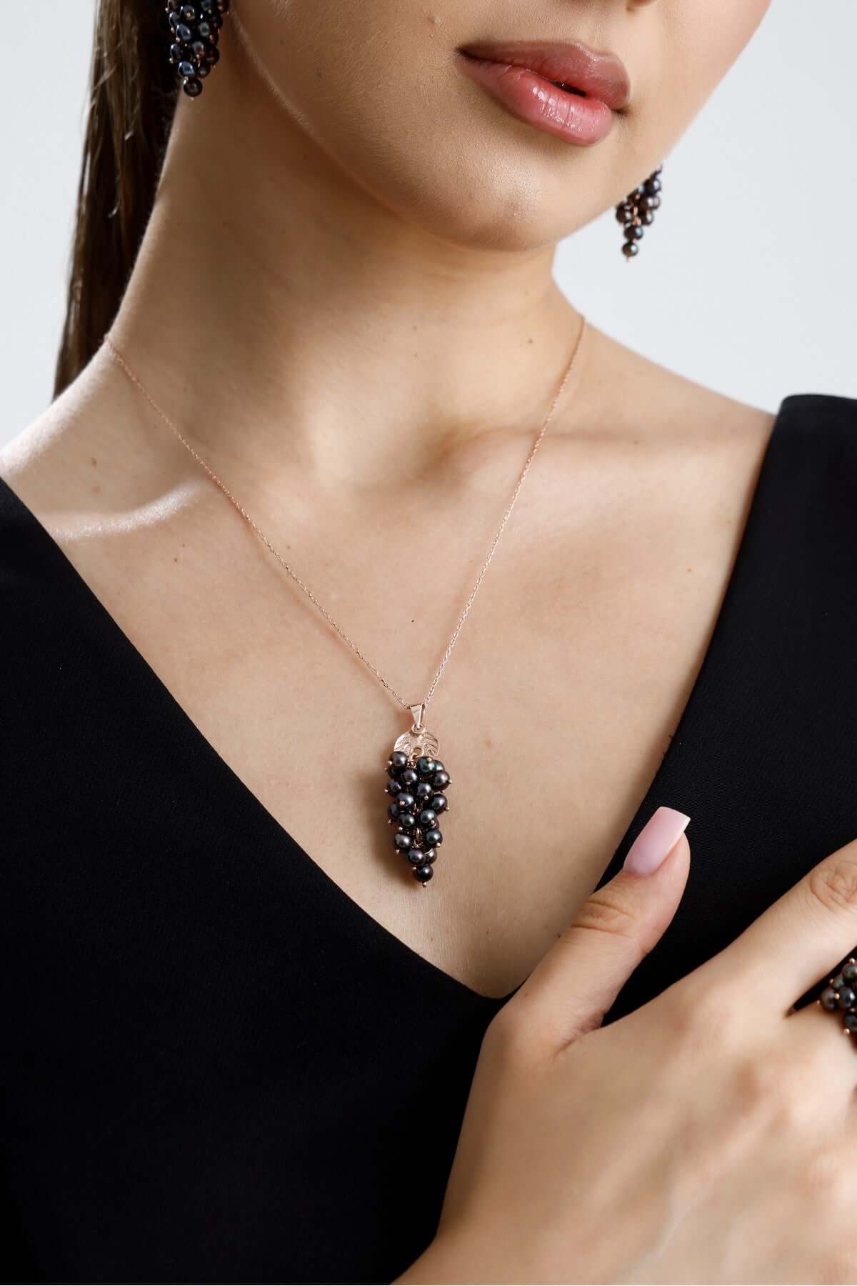 Üzüm Salkımı Doğal İnci Kolye | | Birinci1926