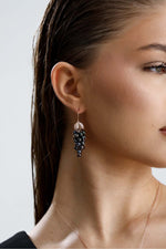 Üzüm Salkımı Doğal İnci Küpe Kolye Yüzük Üçlü Set | | Birinci1926