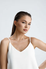 Tek Kalp Doğal İnci Zincirli Kolye | İnci Kolye | Birinci1926