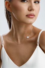 Tek Kalp Doğal İnci Zincirli Kolye | İnci Kolye | Birinci1926