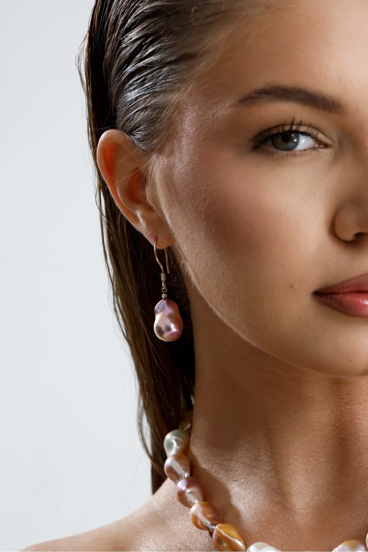 Multicolor Doğal Barok İnci Küpe | İnci Küpe | Birinci1926