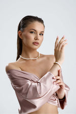 Denizci Kilit Doğal İnci Kolye Bileklik İkili Set | | Birinci1926