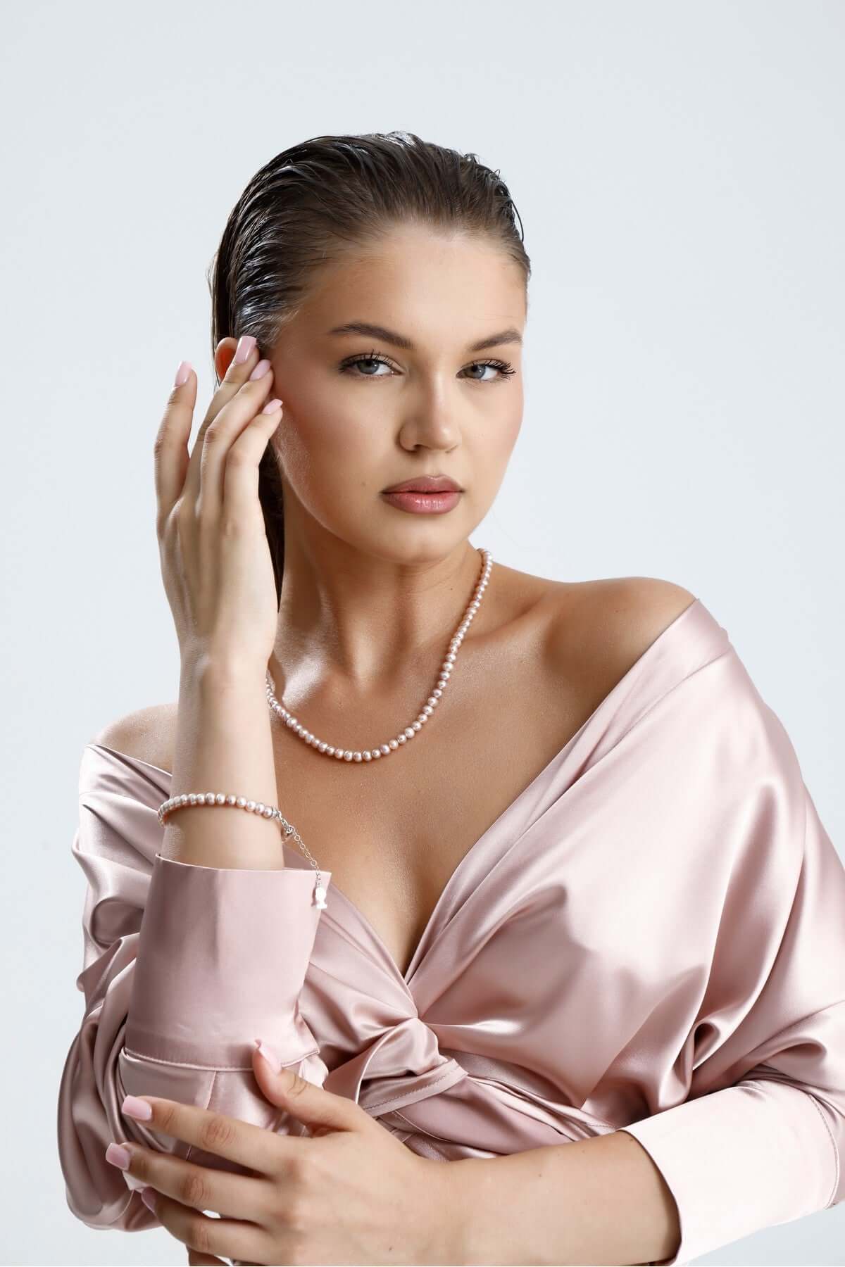 Pembe Sıralı Doğal İnci Kolye | | Birinci1926