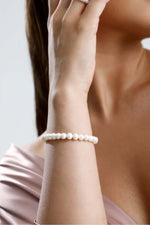 Ayarlanabilir Beyaz Doğal İnci Bileklik | İnci Bileklik | Birinci1926