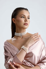 Choker Zirkon Taşlı Doğal İnci Kolye | | Birinci1926