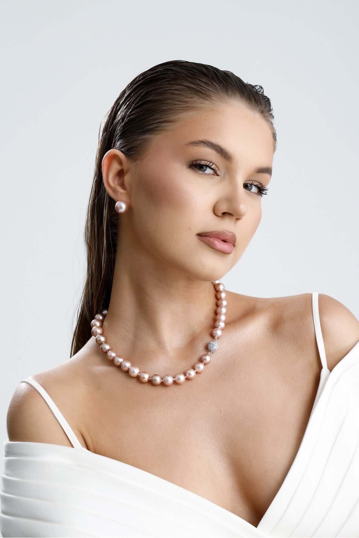 Süzme Pembe Doğal İnci Kolye | | Birinci1926