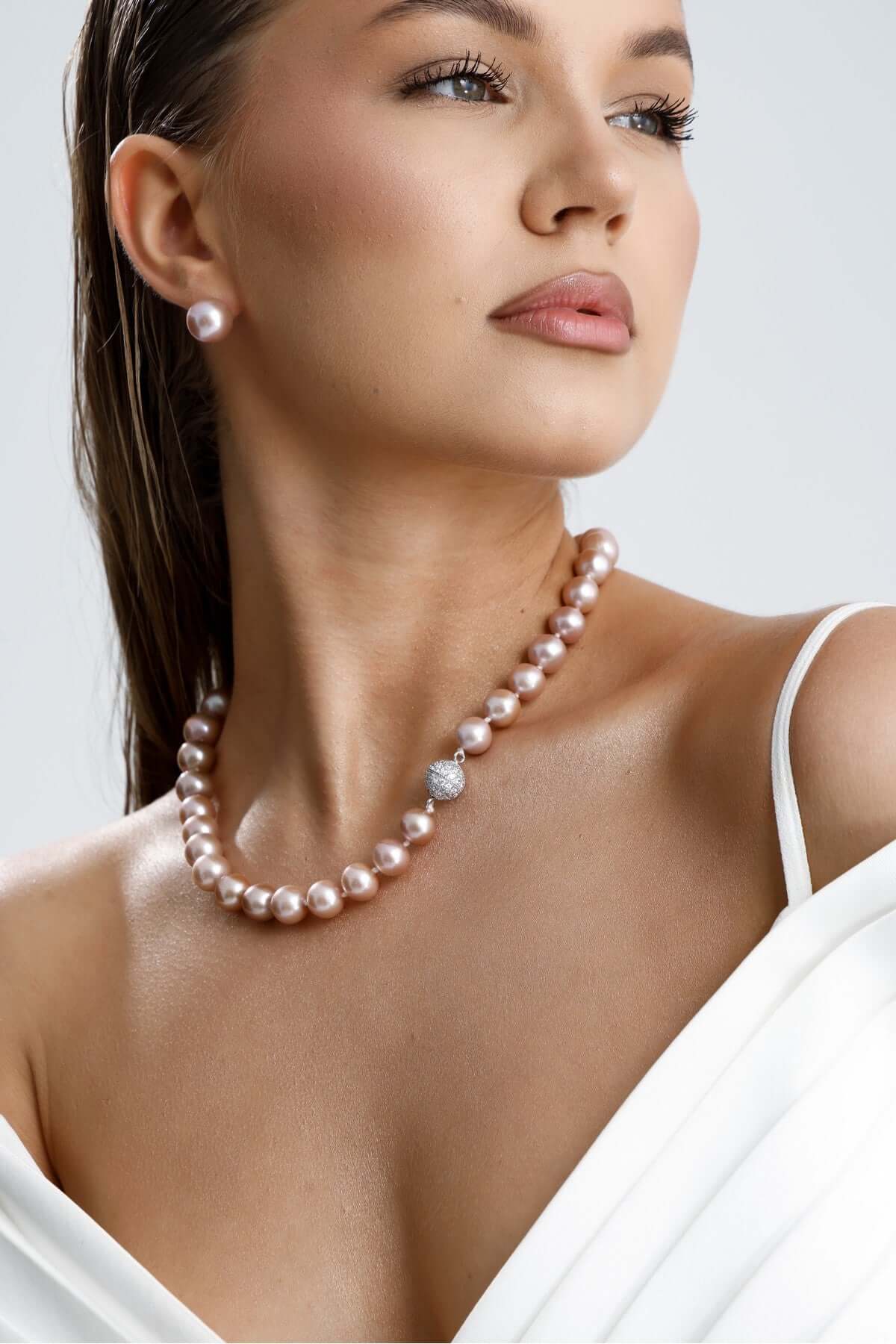 Süzme Pembe Doğal İnci Kolye | | Birinci1926