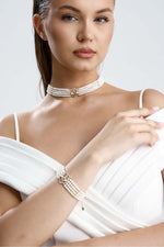 Lale Motif Dört Sıralı Doğal İnci Kolye | İnci Kolye | Birinci1926