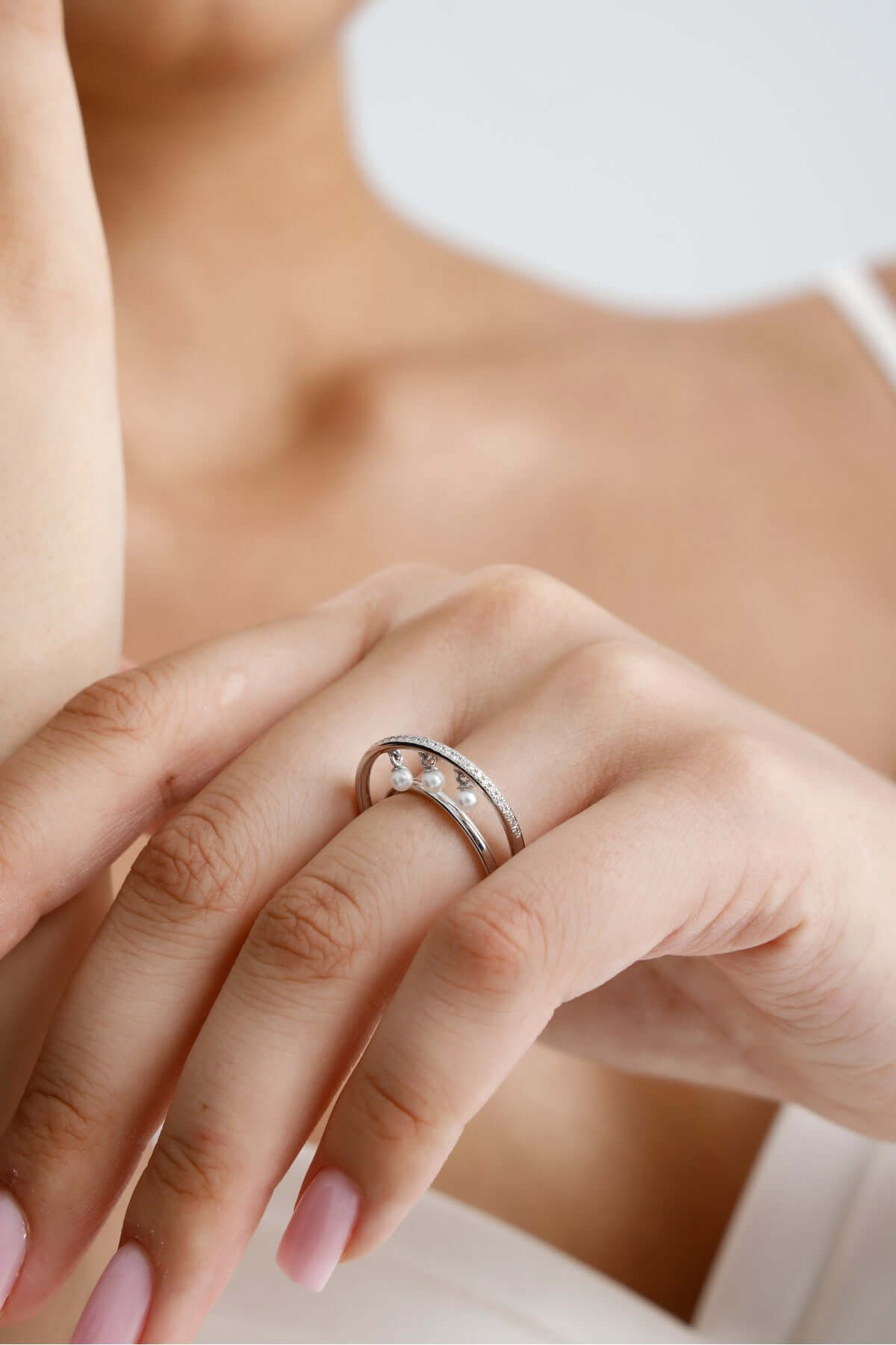 Pırlanta İncili Yüzük | İnci Yüzük | Birinci1926