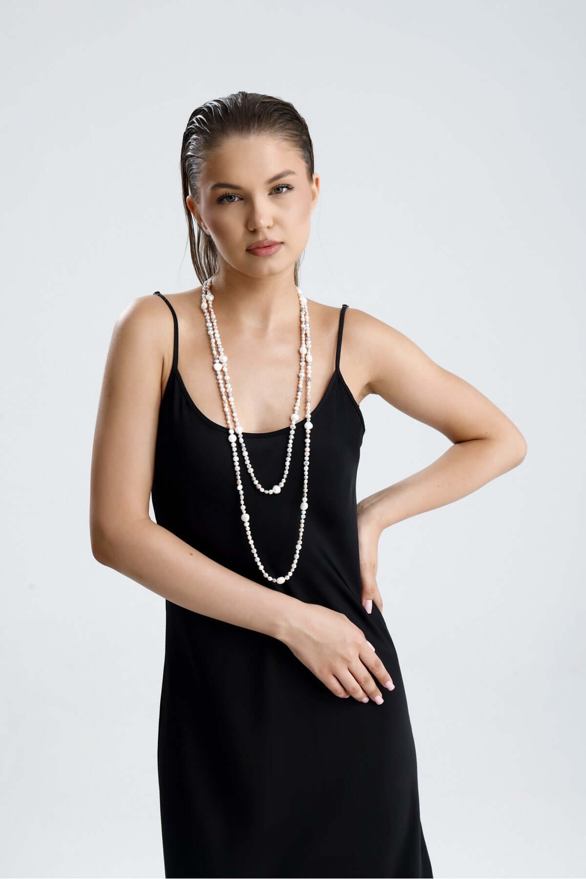 Multicolor Barok Doğal İnci Uzun Kolye | | Birinci1926