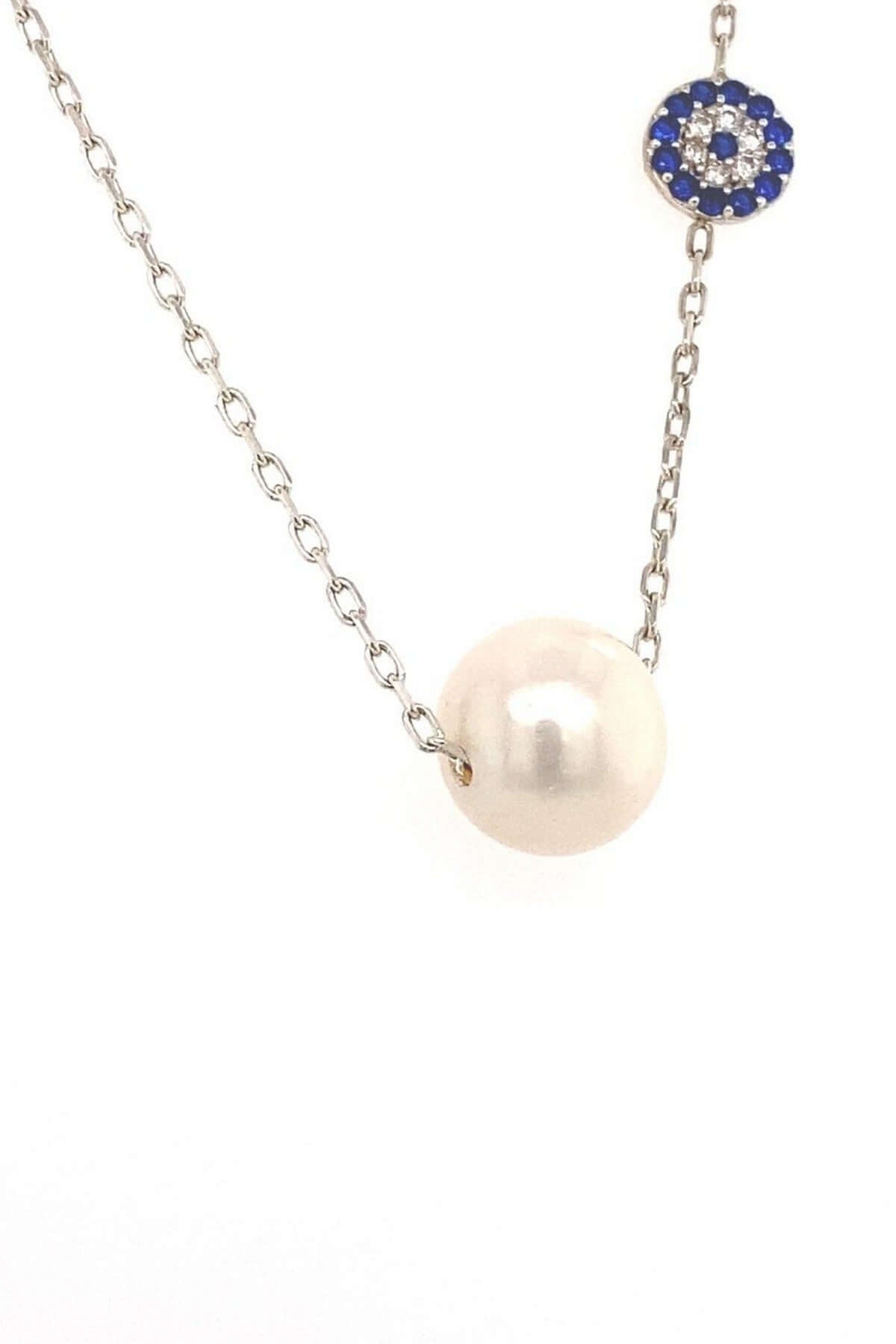 Nazar Boncuklu Doğal İnci Kadın Kolye | | Birinci1926