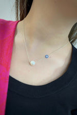 Nazar Boncuklu Doğal İnci Kadın Kolye | | Birinci1926