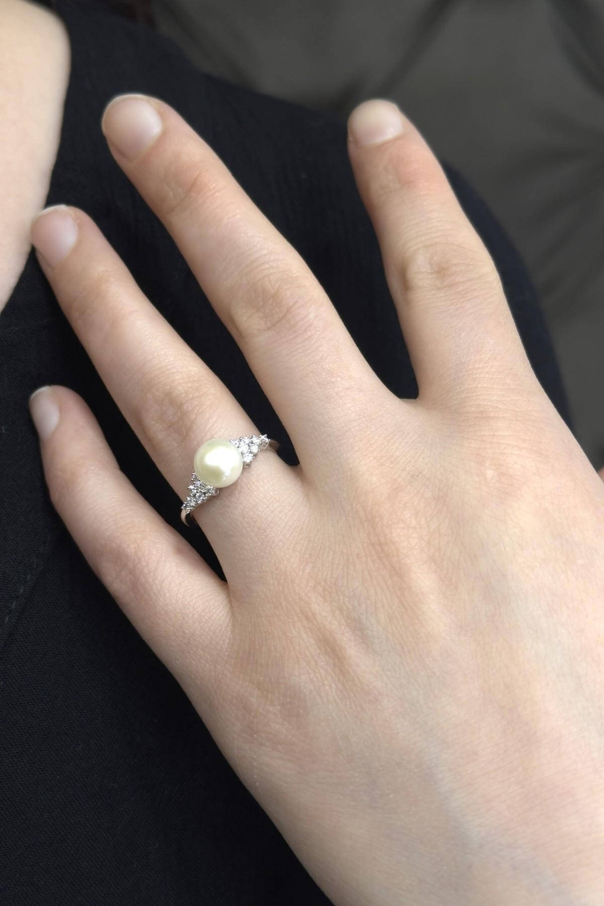 0,2 Ct Doğal İncili Pırlanta Yüzük | | Birinci1926