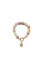 Halka Kilitli Multicolor Doğal İnci Bileklik | İnci Bileklik | Birinci1926