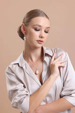 Barok Doğal İnci Küpe Kolye İkili Set | | Birinci1926