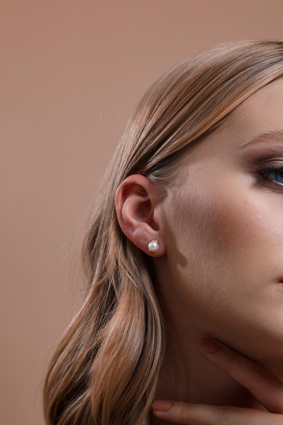 Doğal İncili Küpe