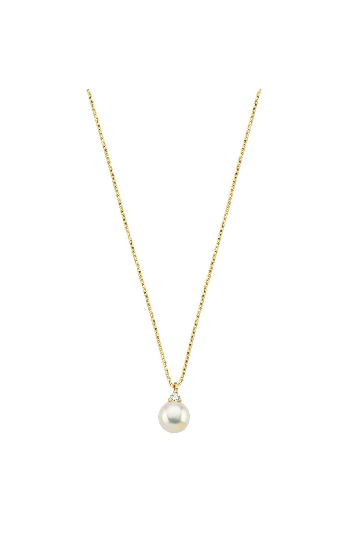 Doğal İnci 0,76 Karat Pırlantalı Kolye | | Birinci1926