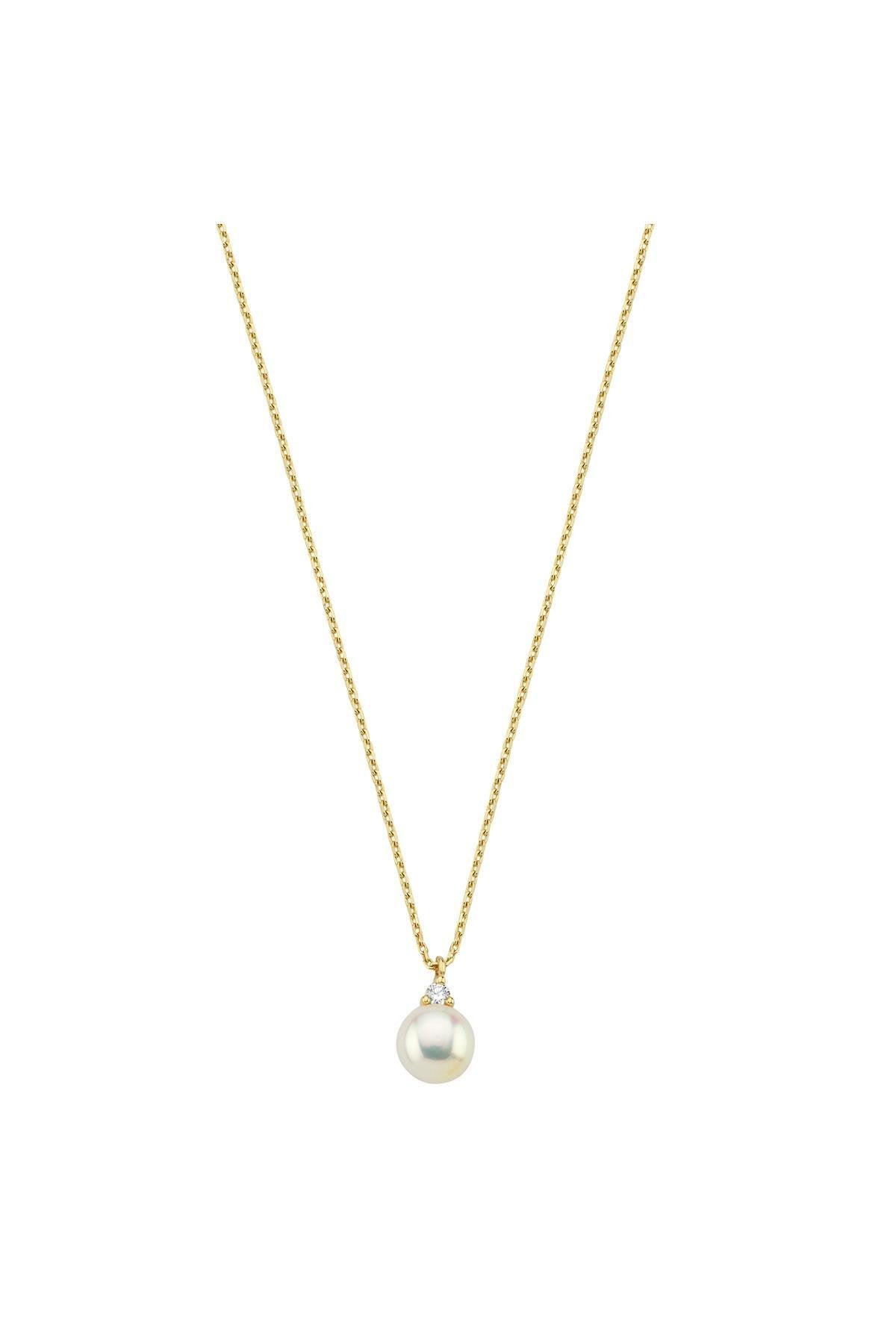 Doğal İnci 0,76 Karat Pırlantalı Kolye | | Birinci1926