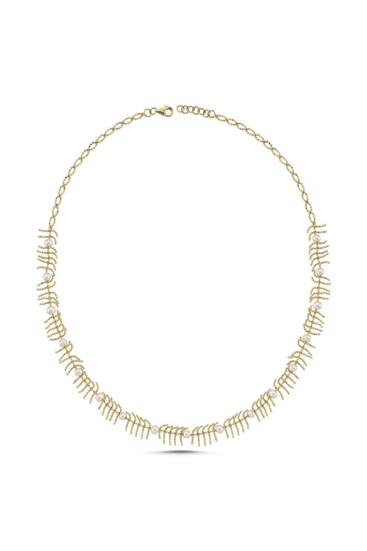 Kılçık Model Doğal İncili Kolye