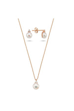 Doğal İnci 2,28 Karat Pırlantalı Küpe Kolye İkili Set | | Birinci1926