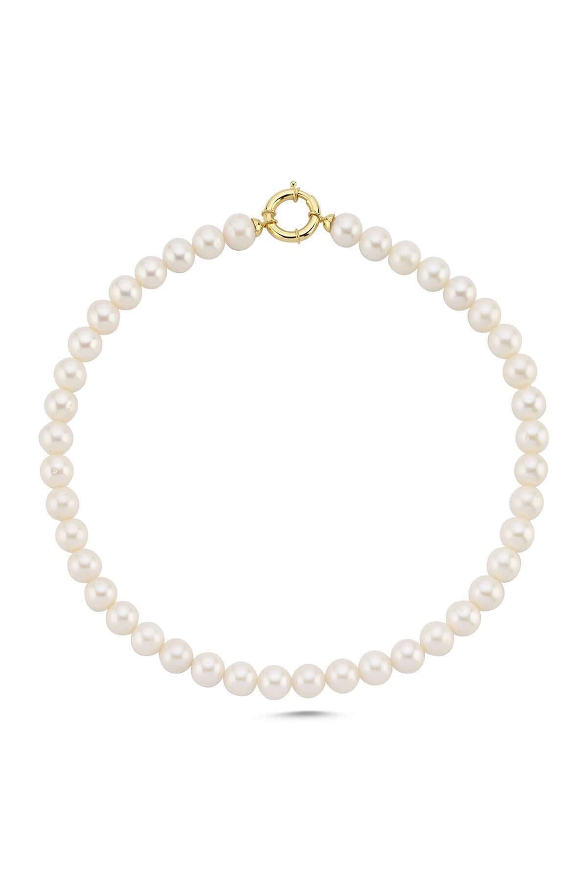 Denizci Kilit Doğal İnci Kolye Bileklik İkili Set | | Birinci1926