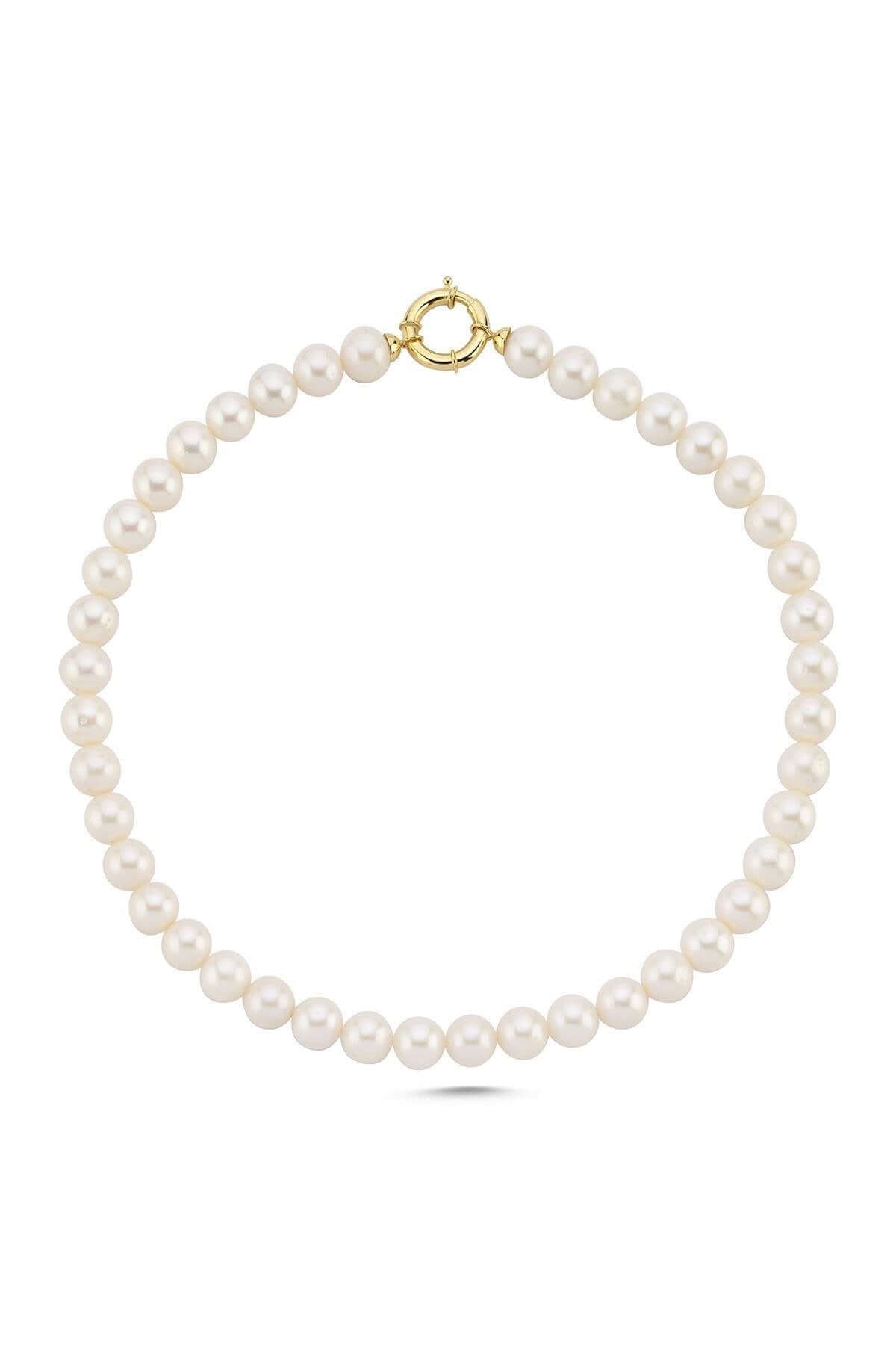 Denizci Kilit Doğal İnci Kolye Bileklik İkili Set | | Birinci1926