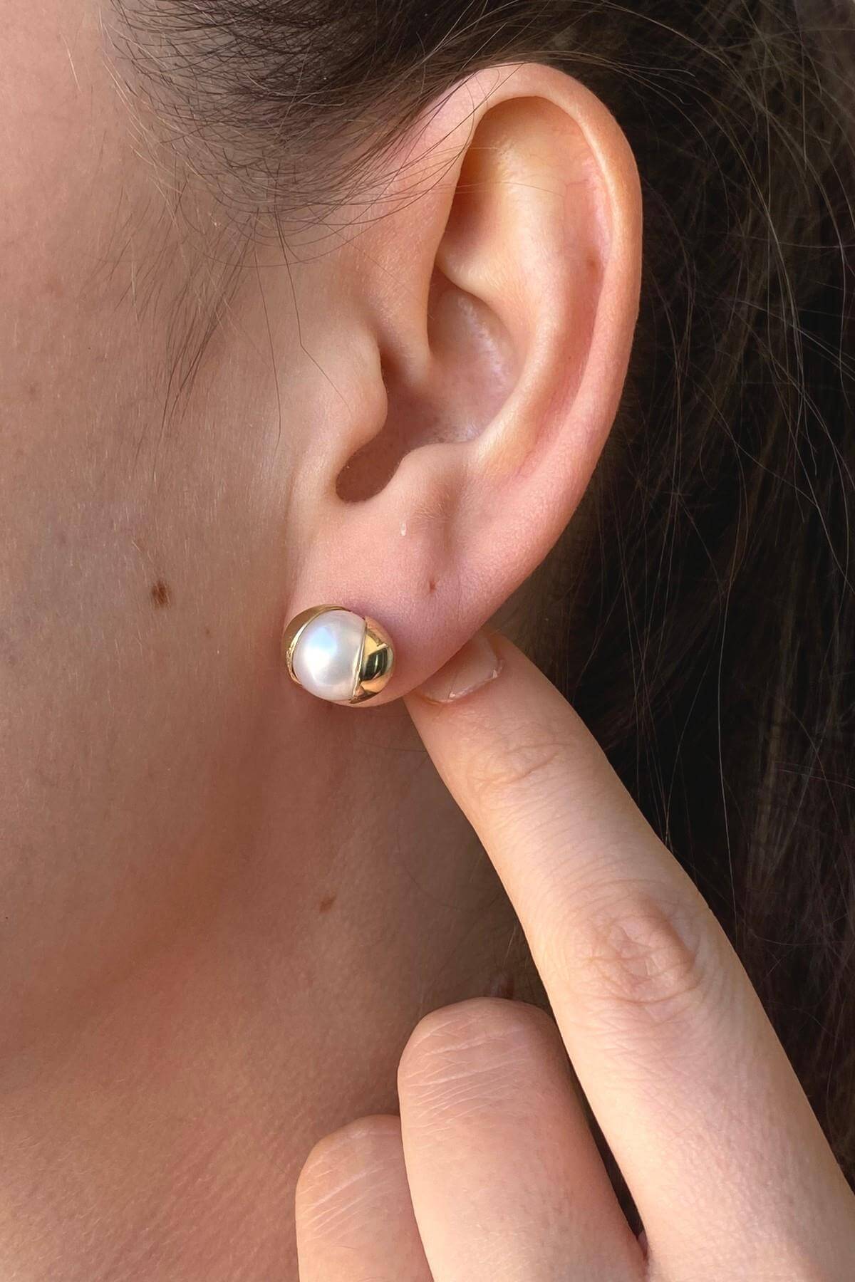 Doğal İnci Küpe