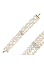 Choker Zirkon Taşlı Doğal İnci Bileklik | | Birinci1926