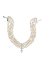 Choker Zirkon Taşlı Doğal İnci Kolye | | Birinci1926