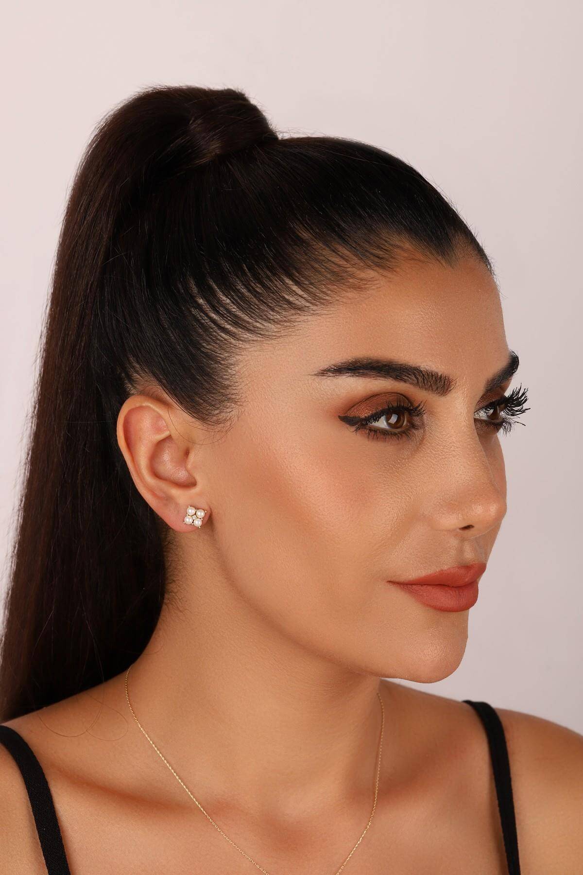 Dörtgen 0,12 Karat Doğal İnci Pırlanta Küpe | | Birinci1926