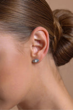 Göz Tek Doğal İncili 0,60 Karat Pırlanta Küpe Kolye Yüzük Üçlü Set | | Birinci1926