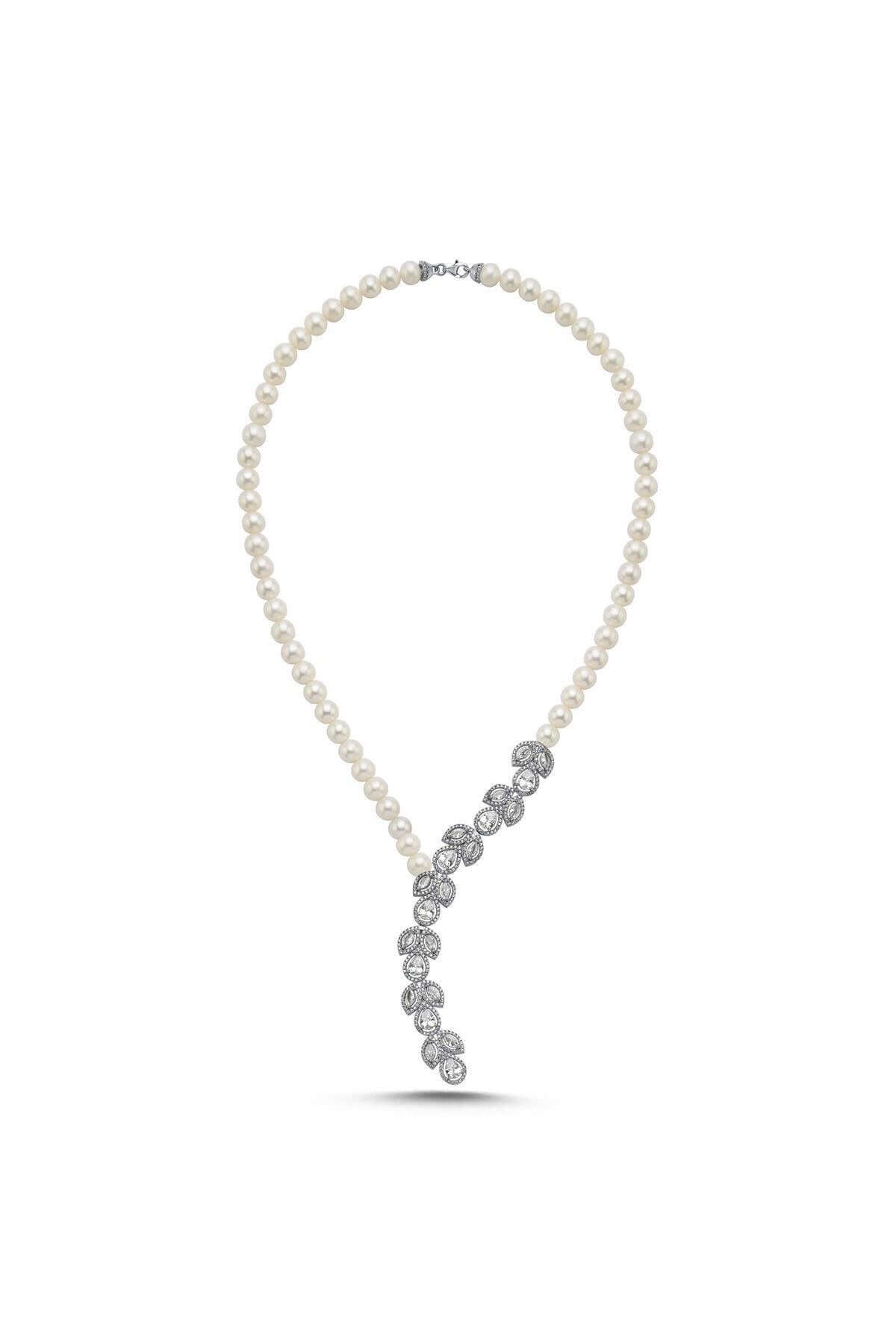 Zirkon Taşlı Doğal İnci Kolye | | Birinci1926