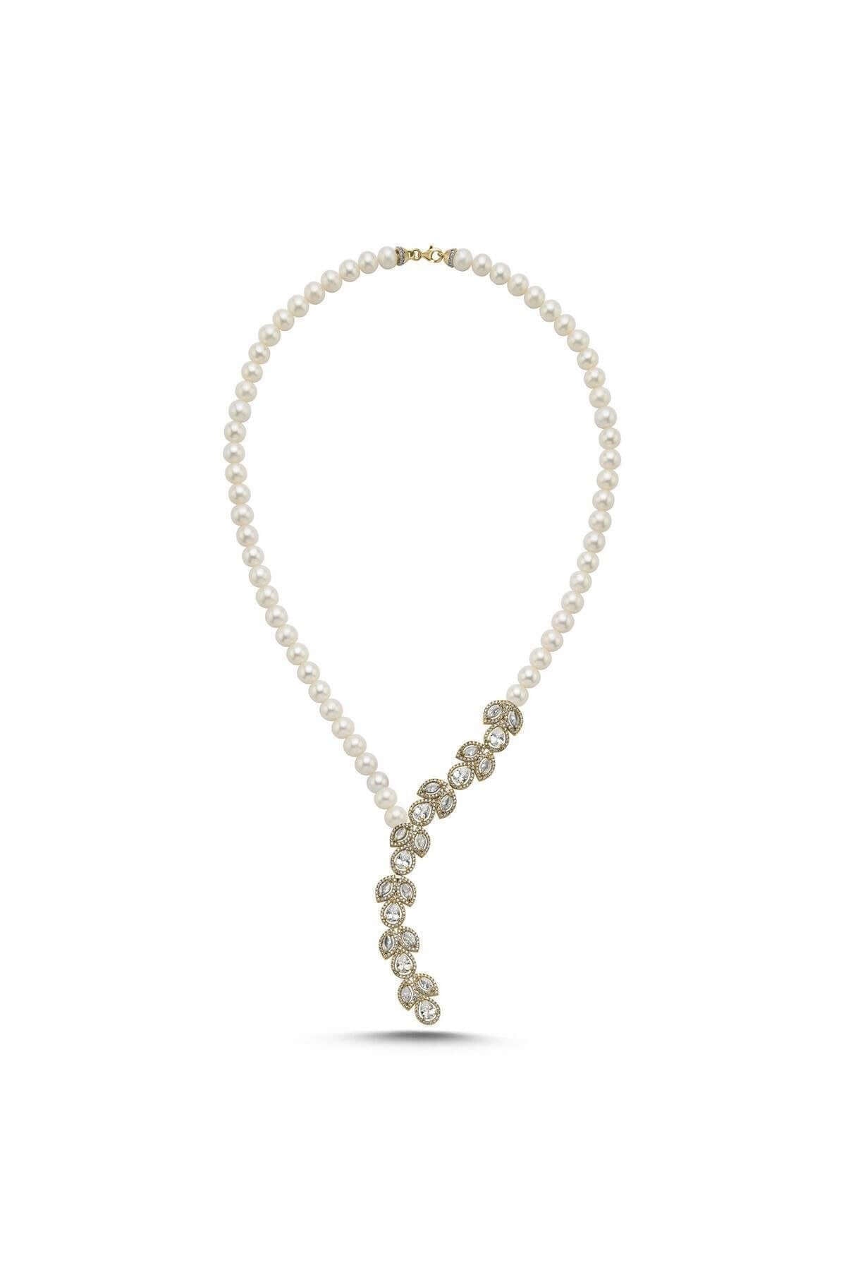 Zirkon Taşlı Doğal İnci Kolye | | Birinci1926