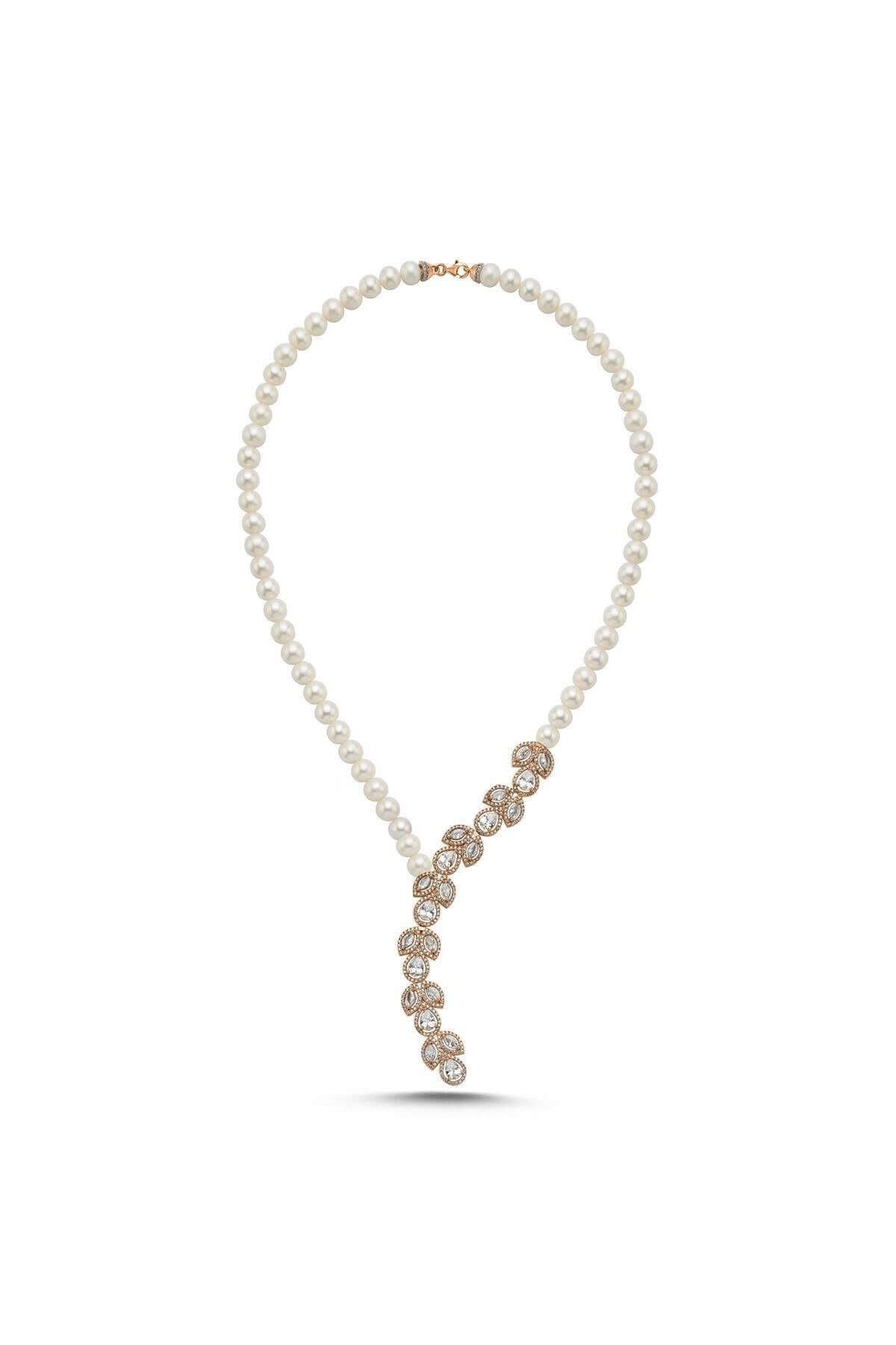 Zirkon Taşlı Doğal İnci Kolye | | Birinci1926