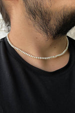 Sıralı Doğal İnci Erkek Kolye | | Birinci1926