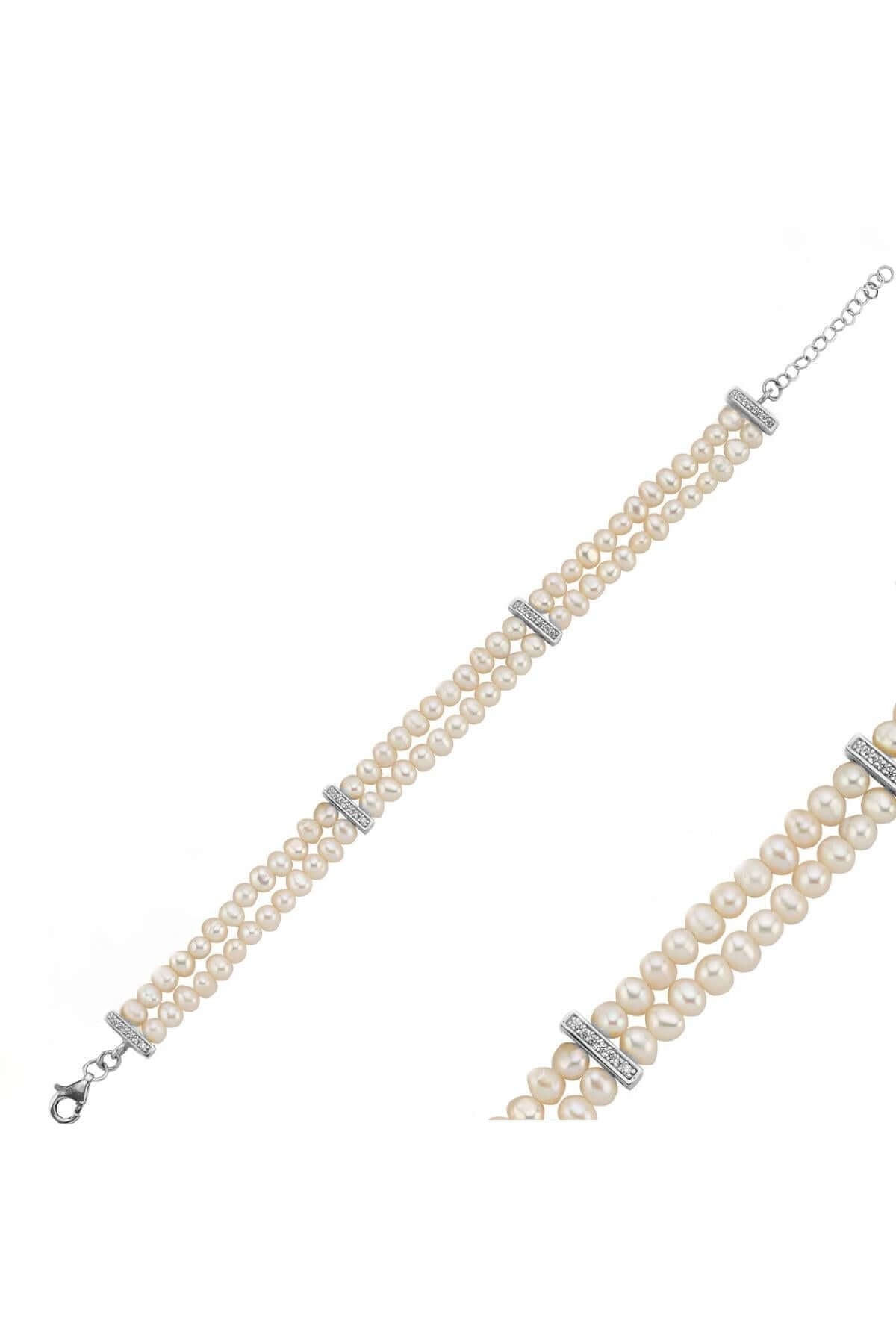 Çift Sıra Doğal İnci Bileklik | | Birinci1926
