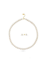 Sıralı Doğal İnci Küpe Kolye İkili Set | | Birinci1926