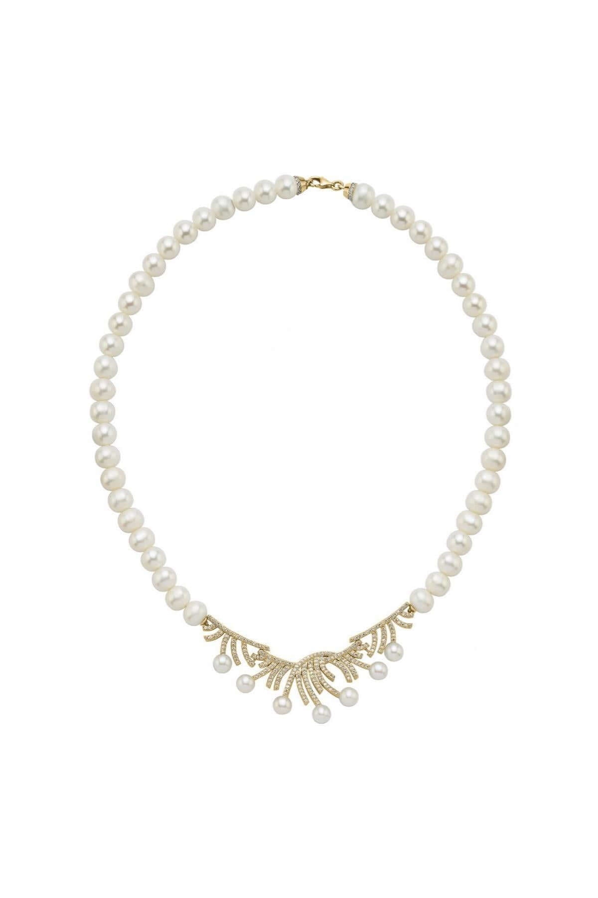 Zirkon Taşlı Doğal İnci Kolye | | Birinci1926