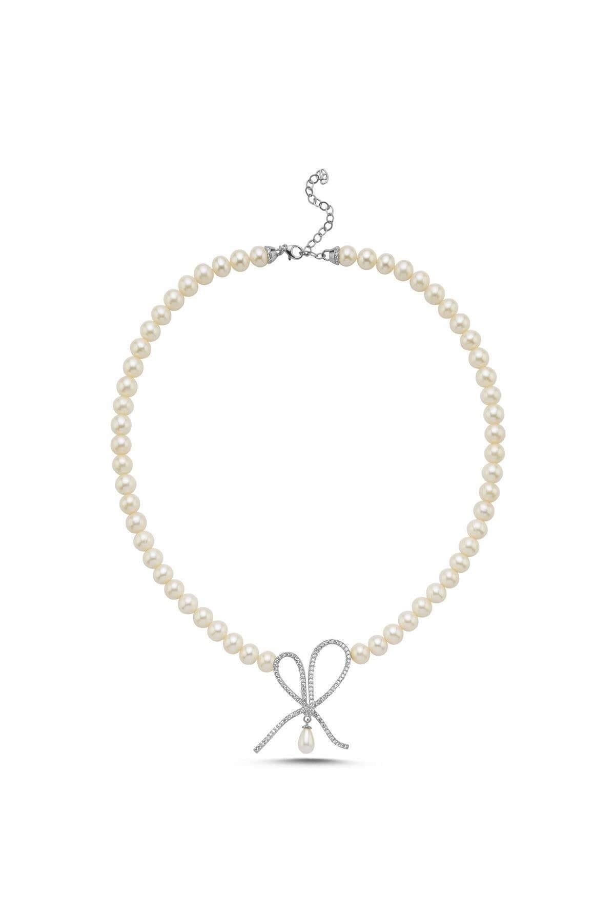 Fiyonklu Damla Sallantılı Doğal İnci Kolye | | Birinci1926