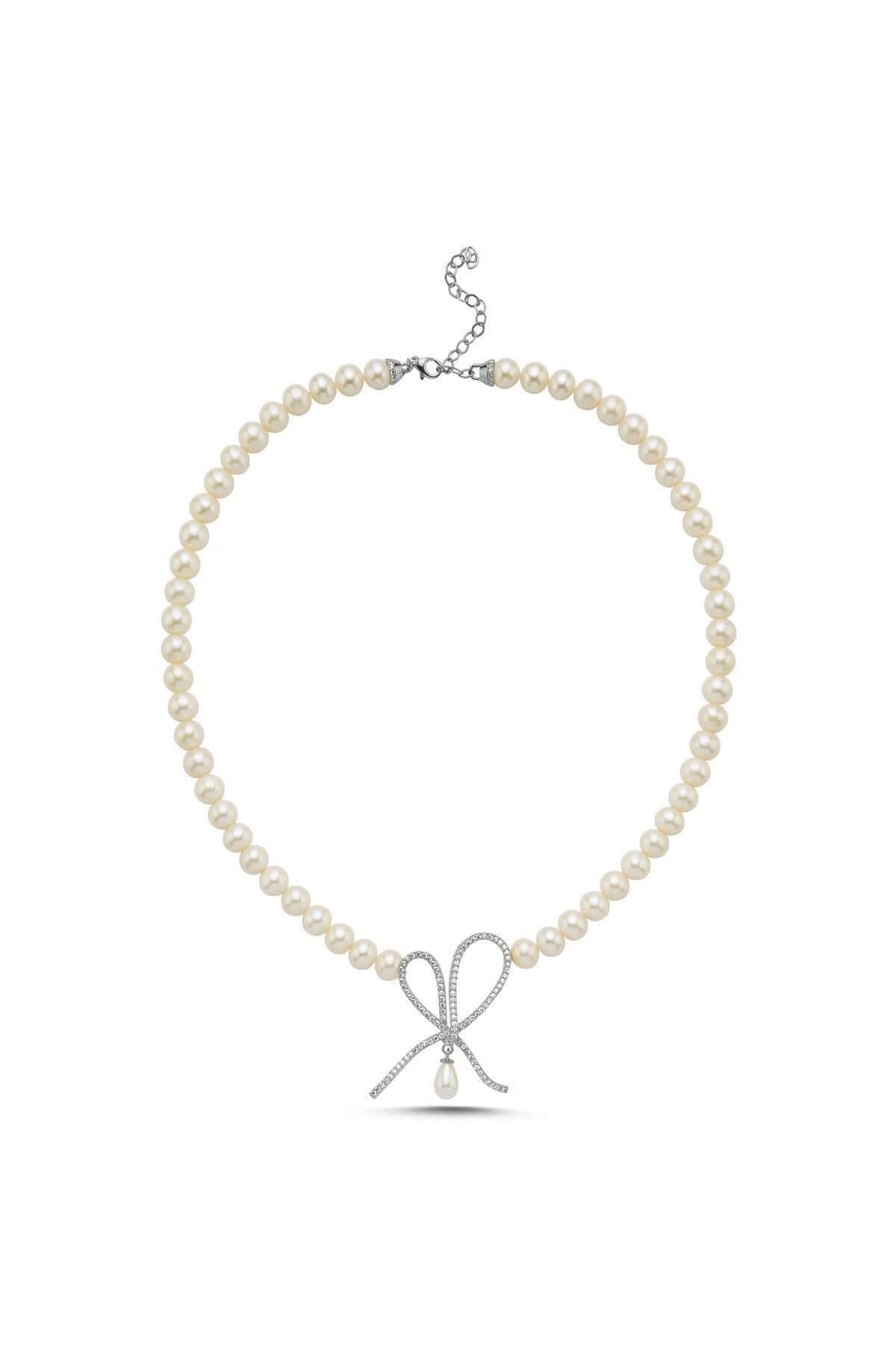 Fiyonklu Damla Sallantılı Doğal İnci Kolye | | Birinci1926