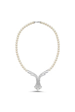 Zirkon Taşlı Doğal İnci Gerdanlık | | Birinci1926