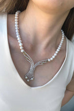 Zirkon Taşlı Doğal İnci Gerdanlık | | Birinci1926